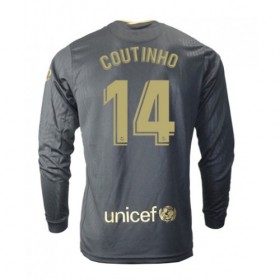 Koszulka FC Barcelona Philippe Coutinho 14 Wyjazdowe Stroje Piłkarskie 2020/21 Długi Rękaw